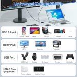 4-in-1 USB-C to HDMI Adapter for Dual Monitors