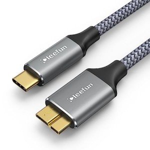 CLEEFUN 1m USB-C to USB 3.1 Hard Drive Cable