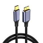 USB C to Micro B Cable, 0.5m Nylon Braided