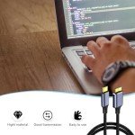 USB C to Micro B Cable, 0.5m Nylon Braided