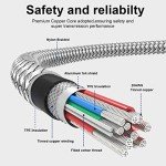 USB C to Micro B Cable 1M, Nylon Braided