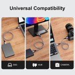 USB C to Micro B Cable 1M, Nylon Braided