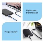 USB C to Micro B Cable, 0.5m Nylon Braided