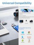 VANJA 3-in-1 USB-C/Micro-USB SD Card Reader