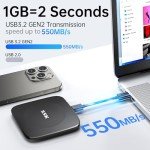 SSK 512GB Portable External SSD with USB-C Cable
