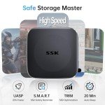SSK 512GB Portable External SSD with USB-C Cable