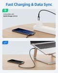 Right Angle USB A to C CarPlay Data Cable