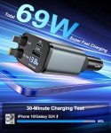 Gritin 4-in-1 USB-C Car Charger 69W