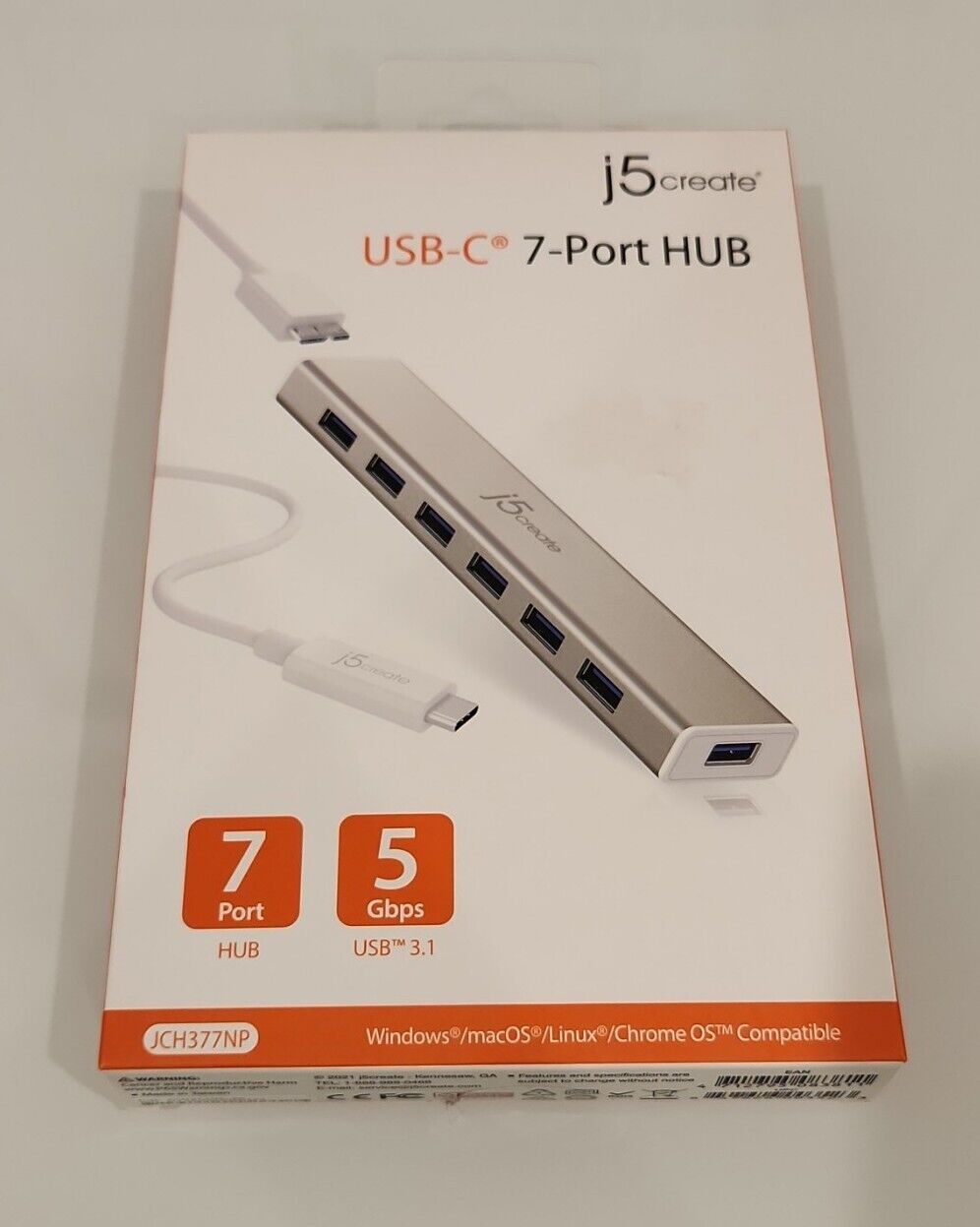 j5create USB-C™ 7- Port HUB