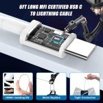 60W Dual USB-C Car Charger with Cables