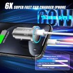 60W Dual USB-C Car Charger with Cables