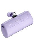 Kuulaa 4500mAh Mini Portable Power Bank - Purple