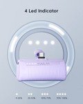 Kuulaa 4500mAh Mini Portable Power Bank - Purple