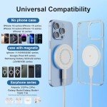 2-Pack 15W Magnetic Wireless Charger with USB-C Cable