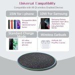 Qi Wireless Charger Pad for iPhone and Samsung