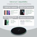 Fast Wireless Charging Pad with USB-C Cable