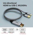 HDMI to USB-C Adapter 4K 6.6FT Cable