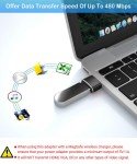 USB to USB-C Adapter 4-Pack for iPhone