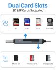 VANJA 3-in-1 USB-C/Micro-USB SD Card Reader