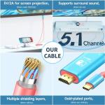 JINGDU Portable USB-C Hub with HDMI and 100W Charge