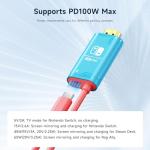 JINGDU Portable USB-C Hub with HDMI and 100W Charge