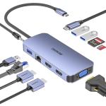 BENFEI 11-in-1 USB-C Hub with Triple Display