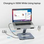 BENFEI USB-C Laptop Stand with 6-in-1 Hub