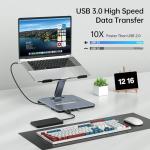 BENFEI USB-C Laptop Stand with 6-in-1 Hub