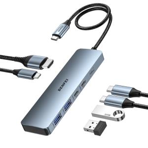 BENFEI 6-in-1 USB-C Hub with HDMI and Power Delivery