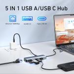 BENFEI USB-C Ethernet Adapter and 3-Port Hub