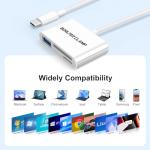 BorlterClamp USB-C SD Card Reader - White