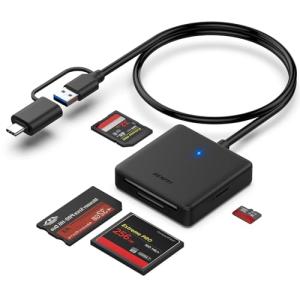4-in-1 USB-C Memory Card Reader Adapter