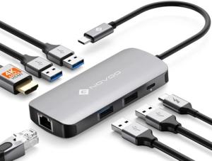 7-in-1 USB-C Hub with HDMI, Ethernet, Charging