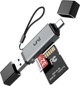 uni High-Speed USB-C SD Card Reader for iPhone