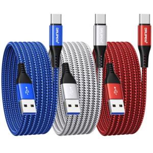 Extra Long 3M USB C Charger Cable 3-Pack