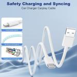 3-Pack Fast Charging USB-C Charger Cables