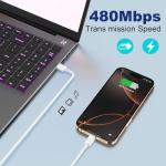 3-Pack Fast Charging USB-C Charger Cables