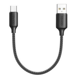 RAVIAD 50CM USB C Fast Charging Cable - Black