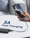 RAVIAD 50CM USB C Fast Charging Cable - Black