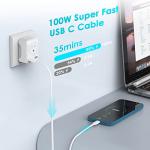 6FT USB C Fast Charger Cable 100W 5A