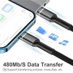 2-Pack 1M USB-C Fast Charging Cable 60W