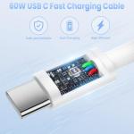 6FT Braided USB-C Charger Cable, 2-Pack