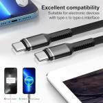 2-Pack 1M USB-C Fast Charging Cable 60W