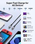 Rocoren 100W USB C to USB C Cable Pack