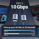 UGREEN 100W USB-C Extension Cable 1M 10Gbps
