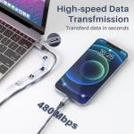 RAVIAD 1M USB-C to Lightning Fast Charger Cable