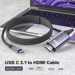 USB-C to HDMI Cable 4K@60Hz, 3M (2-Pack)