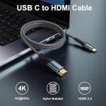 USB C to HDMI Cable 2M 4K@60Hz