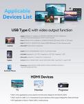 Vention USB C to HDMI Cable 1M 4K 30Hz