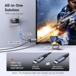 UGREEN USB-C to HDMI Cable 4K 100W PD Charger